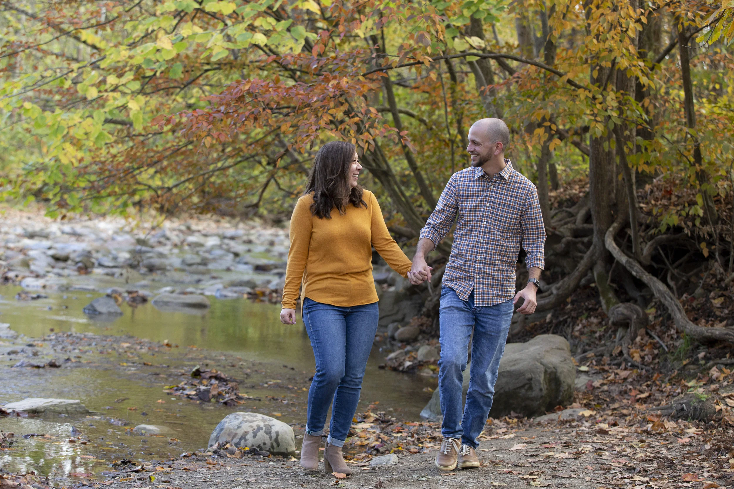 Erin &amp; Bret Engagement Portraits | Cuyahoga Valley National Park and Brecksville Reservation | Cleveland Wedding Photographer