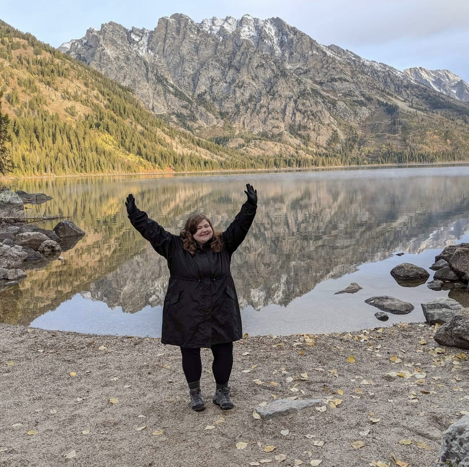 Justina at Jenny Lake, Grand Teton NP