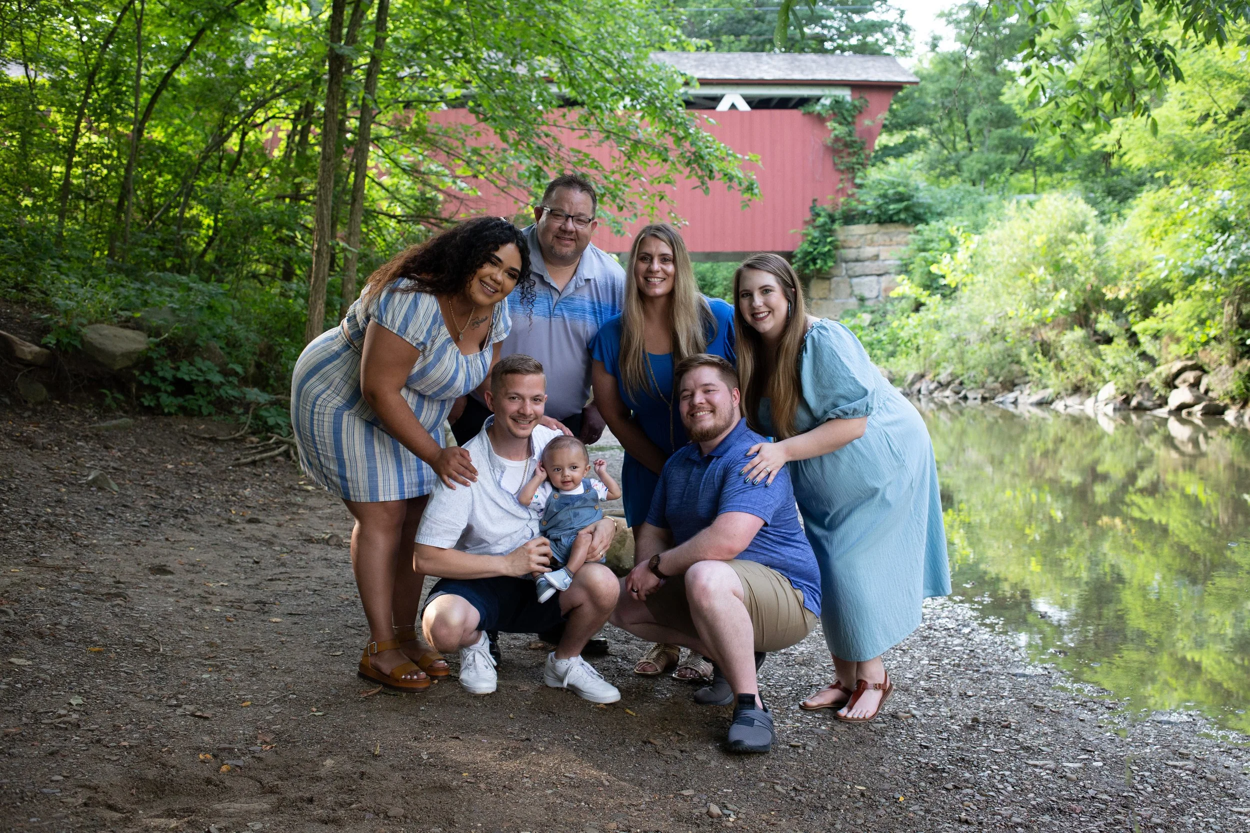 Family Portraits | Cuyahoga Valley National Park, Everett Road Covered Bridge | Ohio Family Portrait Photographer