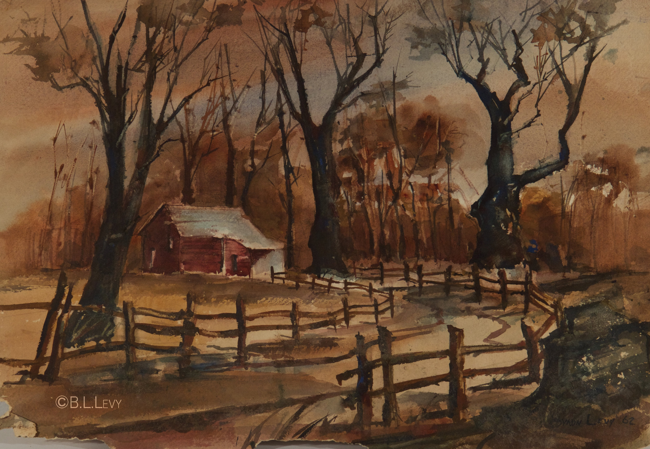 This must have been a favorite -- it occupied a privileged place in Gramps' mother;s home for many years. 