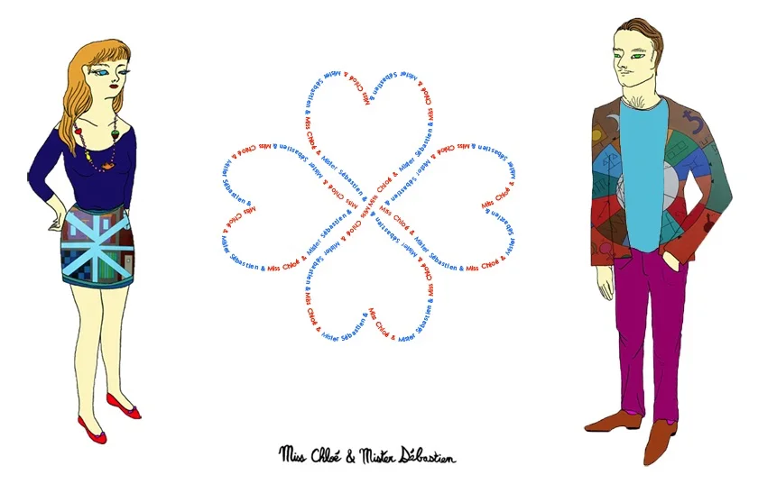 “Miss Chloe & Mister Sebastien” with artist Chloe Paganini