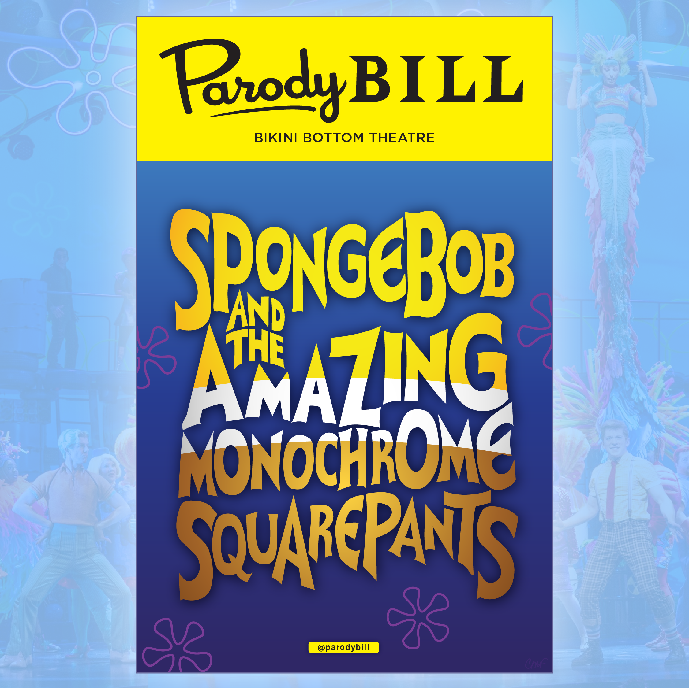 SPONGEBOB AND THE AMAZING MONOCHROME SQUAREPANTS