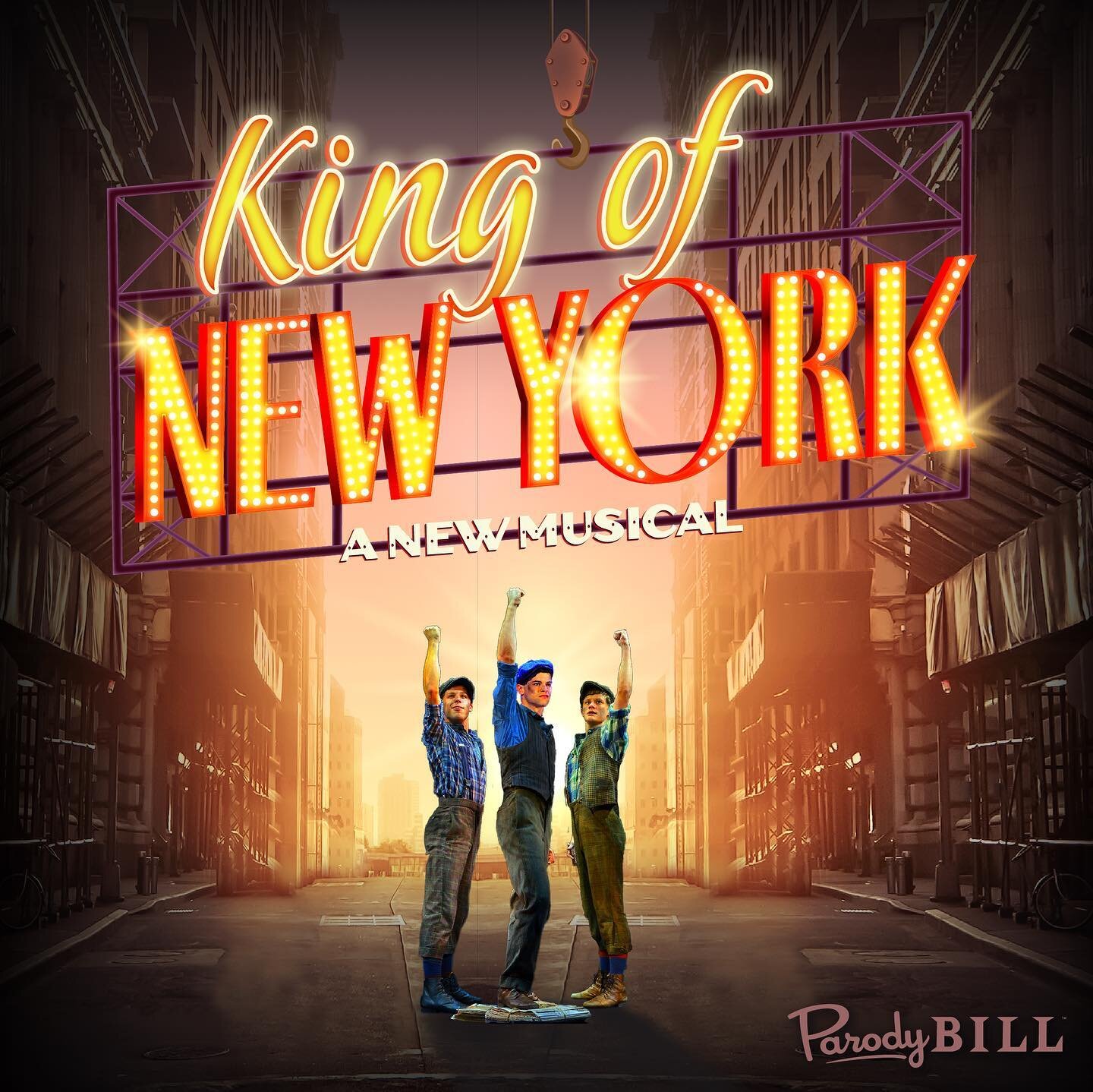Look at me, I&rsquo;m the King of New York! 🗞️🌆

We&rsquo;re counting down to @TheTonyAwards with all-new @Parodybill mashups inspired by the poster art from this season&rsquo;s musicals. 

&ldquo;King of New York&rdquo; is a @Newsies parody based 
