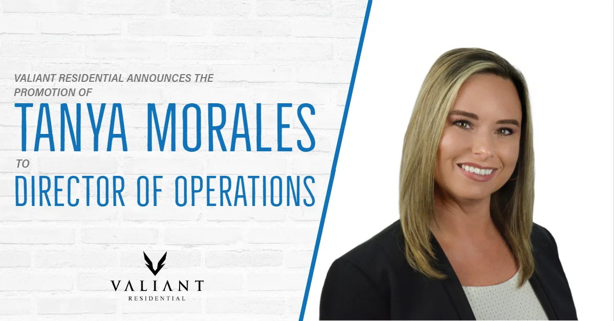 Valiant Residential Announces New Director of Operations — Valiant