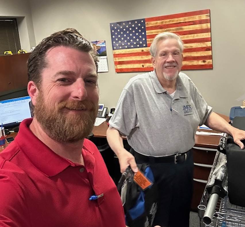 Two man standing together for a a selfie