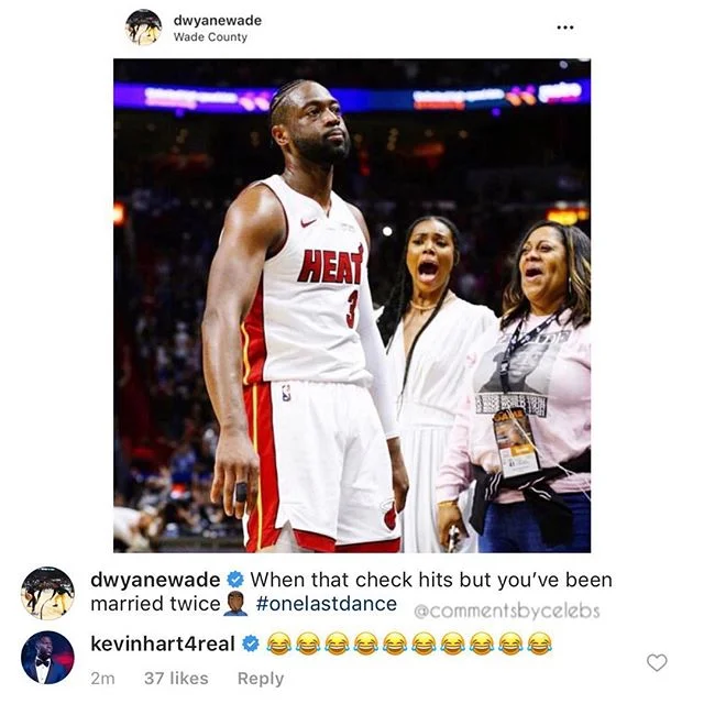 Tried to wait for a @gabunion comment, but caption was too good not to post. #CommentsByCelebs #onelastdance