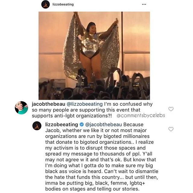 @lizzobeeating 🙌🏻 #CommentsByCelebs