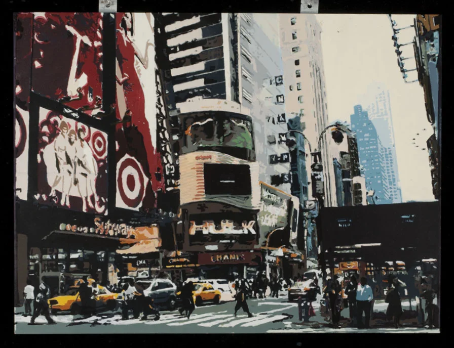 New York, Silkscreen on Masonite 18x24.jpg