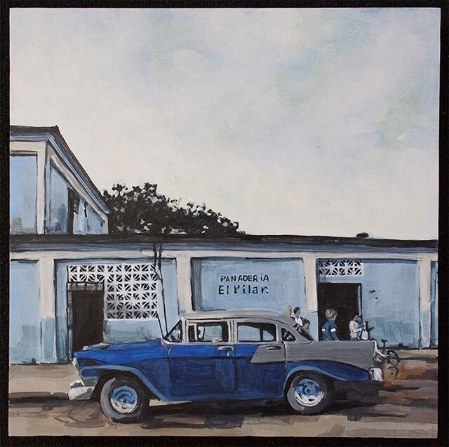 Vinales Bakery, Cuba
Acrylic on panel board 
12&rdquo;x12&rdquo;
For sale @thenextpageyyc