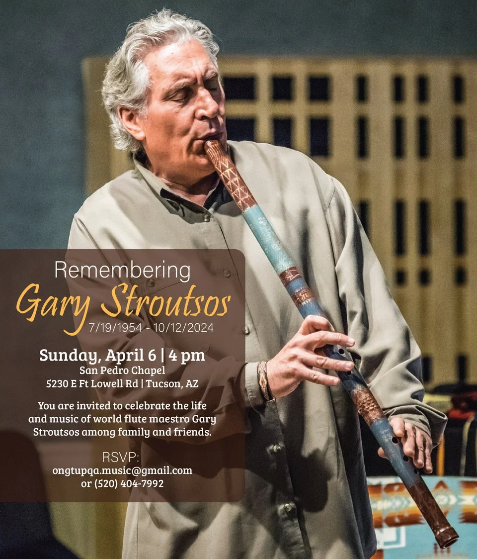 Memorial for Gary Stroutsos - Tucson - April 6, 2025