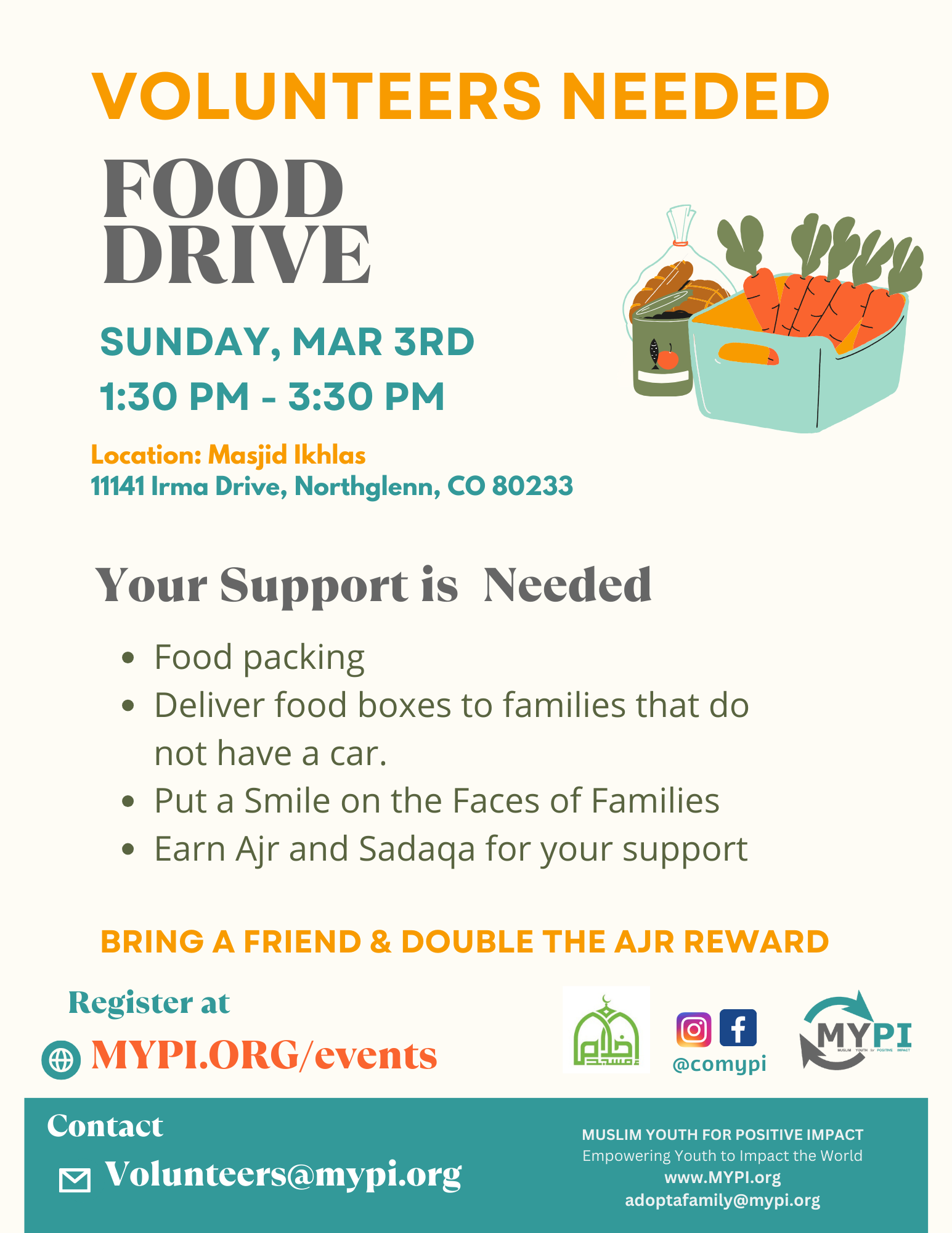 Food Drive Volunteers Needed