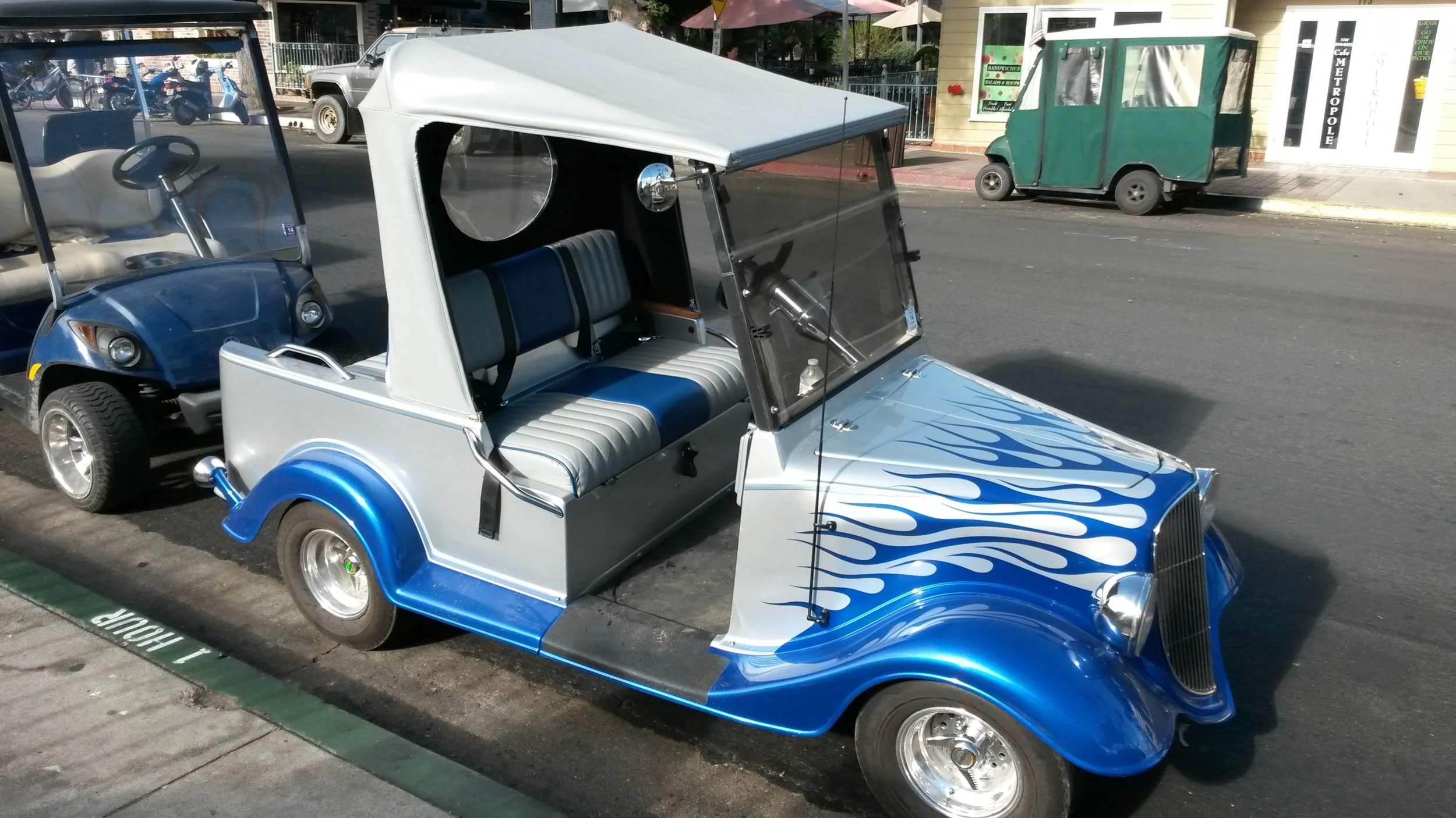 Now THAT'S a golf cart...