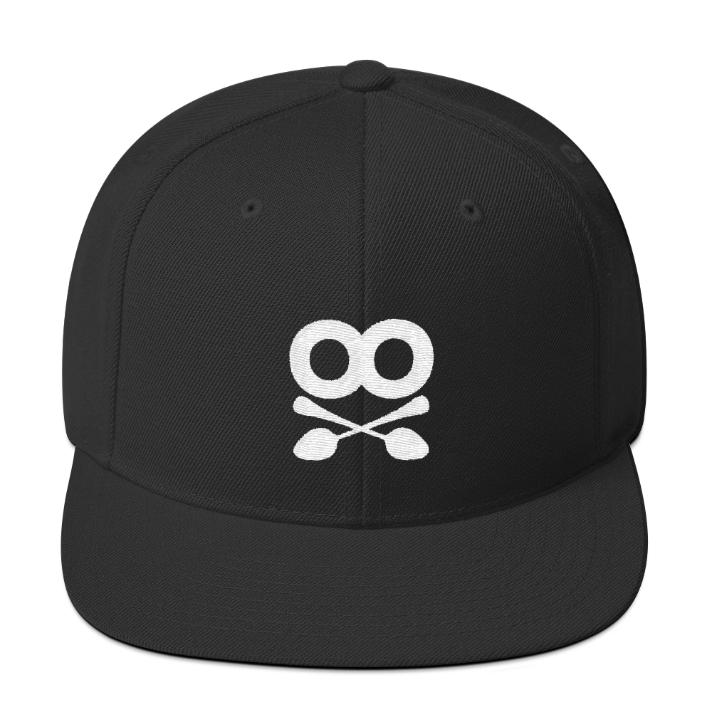Spoons Skull Wool Snapback Hat