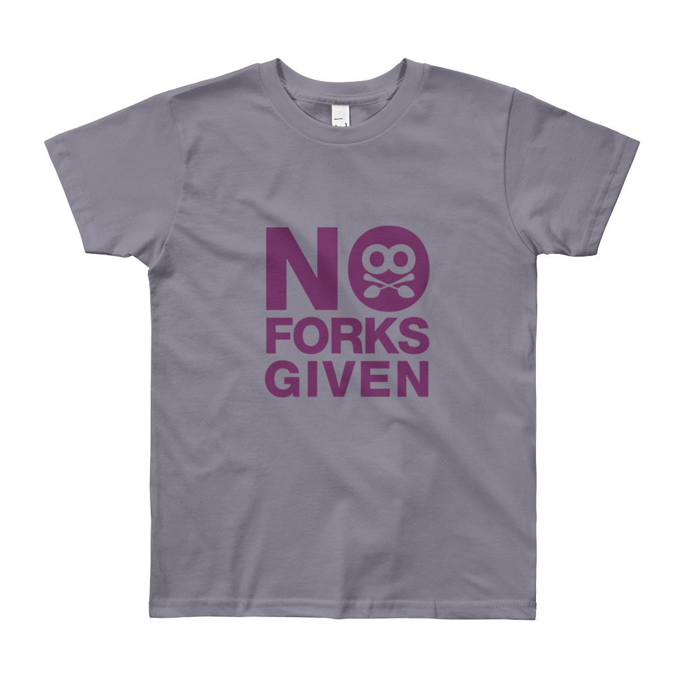 Kids 8-12yr No Forks Given T-Shirt