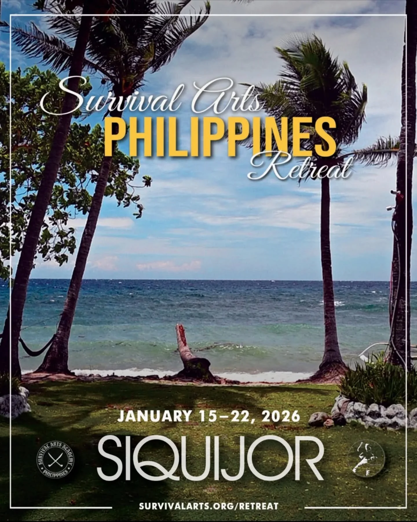 ᜃᜎᜒ Survival Arts Philippines Retreat 2026 ✨
Kali Training &amp; Healing Journey to the Motherlands

January 15-22, 2026 
✨ Siquijor Island ✨ 
 🌿 Philippines 🌿 

Happy #FilipinoAmericanHistoryMonth 🇵🇭🗡️

Registration is now open for our next jou