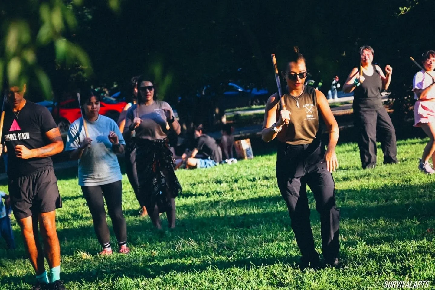 ᜃᜎᜒ Kali is Movement Medicine 🔥 
We Need Warriors Rising More Than Ever 

ᜐᜎᜋ salamat / thank you to everyone training hard in our virtual training class. It takes courage to step into this healing work &mdash; for ourselves and our ancestors. 🗡️🗡