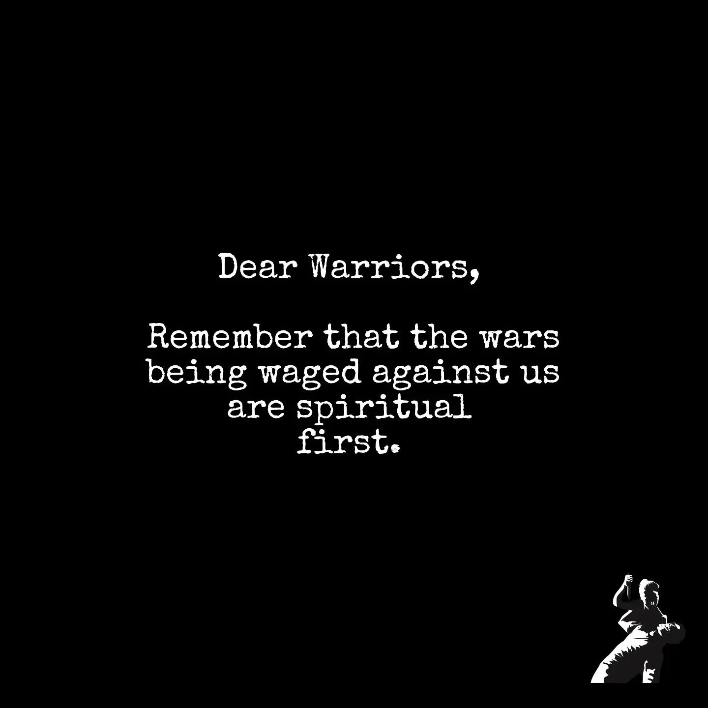 #DearWarriors,
Remember that the wars being waged against us are spiritual first. Know yourself. Know your weapons. The most sacred thing you can do right now is protect your energy.
The next is to train. 🗡️

Coming out of a powerful Warrior Healer 