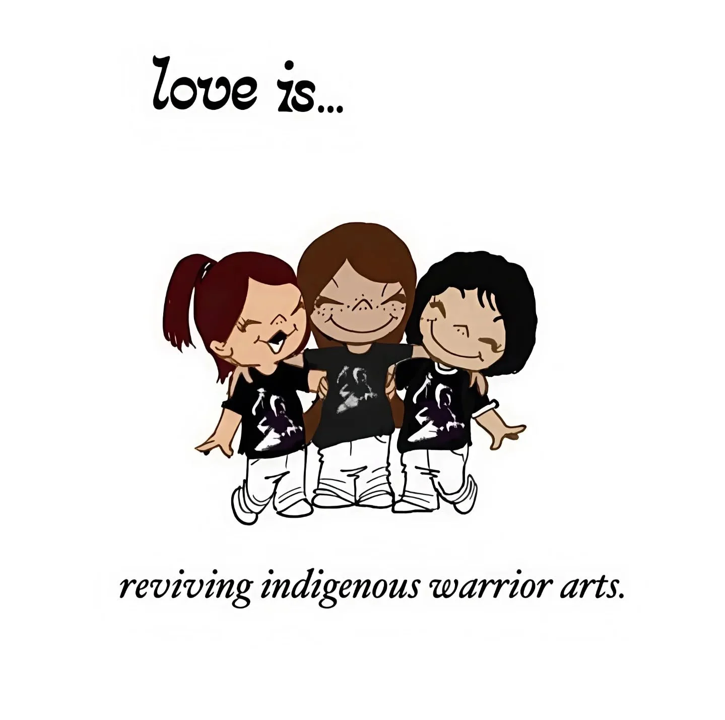 Love is protecting ourselves. 
Love is reviving our indigenous warrior arts. 
Love is the gentle spirit that moves to defend the land. ⚔️ 

&iexcl;La tierra no se vende, se ama y se defiende! 🌿

May we move with love to protect each other and Mother