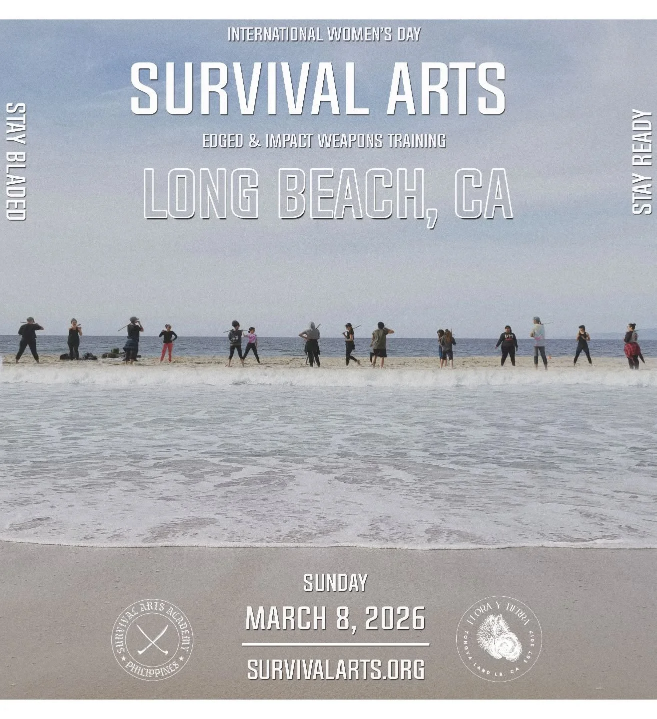 The Spirit of the Warrior Rises with the Tides! ⚔️🌊 @survivalarts x @mama_maiz

Kali Spring Training next Sunday in Long Beach with our warrior clan @flora_y_tierra. In times of war, we gather our medicines for mind, body and spirit protection. Only