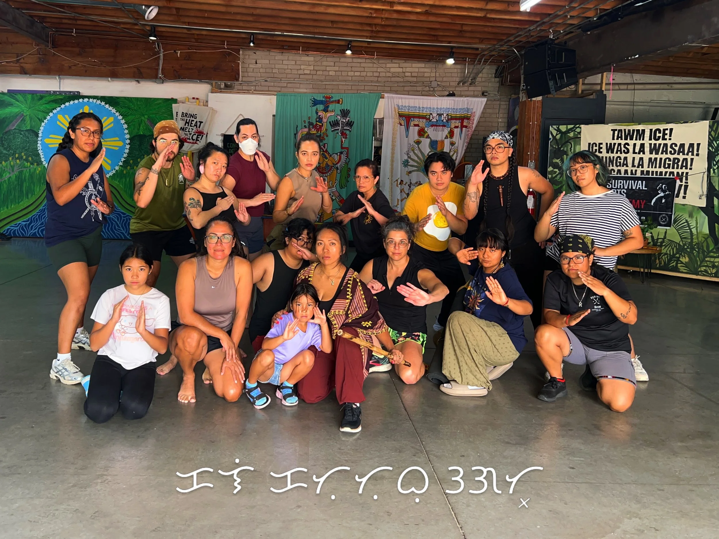 ᜃᜎᜒ ᜃᜆᜓᜆᜓᜊᜓ ᜂᜄᜆ͓ KALI KATUTUBONG UGAT ❤️&zwj;🔥 BLADES UP
Survival Arts Indigenous Roots Training Day 2: Striking &amp; Flow 🗡️ 

After two days and over 8 hours of training, we held a powerful Closing Ceremony Halad that activated the fighting spir
