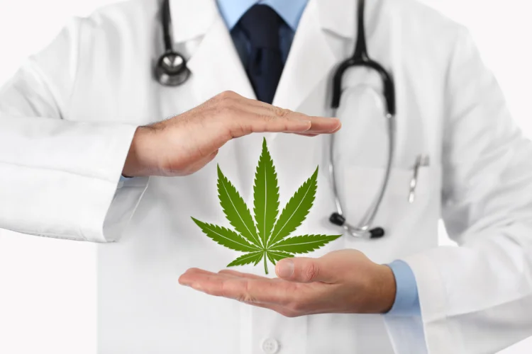 Tell doctor about cannabis use- doctor with leaf