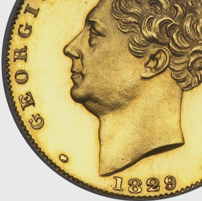 The only example of this Exceptionally Rare Dual Dated pattern 1829 half Sovereign in private hands