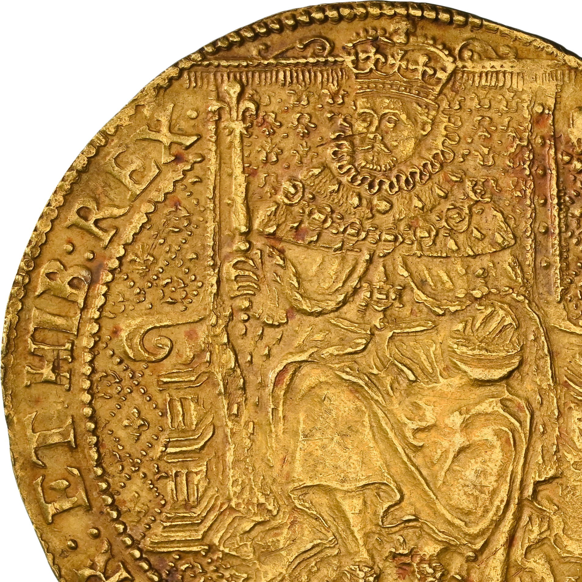 Finest James I Rose Ryal (third Coinage) MS62. Ex Law 