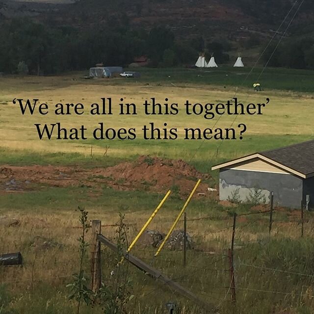 Thank you for all the amazing people in the world. &lsquo;We are all in this together.&rsquo; What does this mean? We share ideas, we share stories and insights, we feel each other&rsquo;s delights and pains, we acknowledge each other, we feel seen a