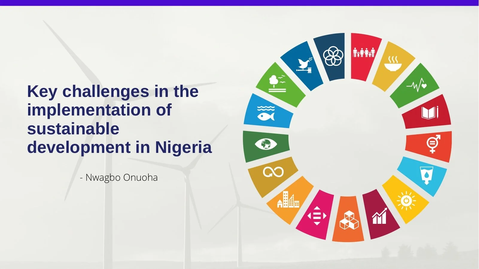 Key challenges in the implementation of sustainable development in Nigeria