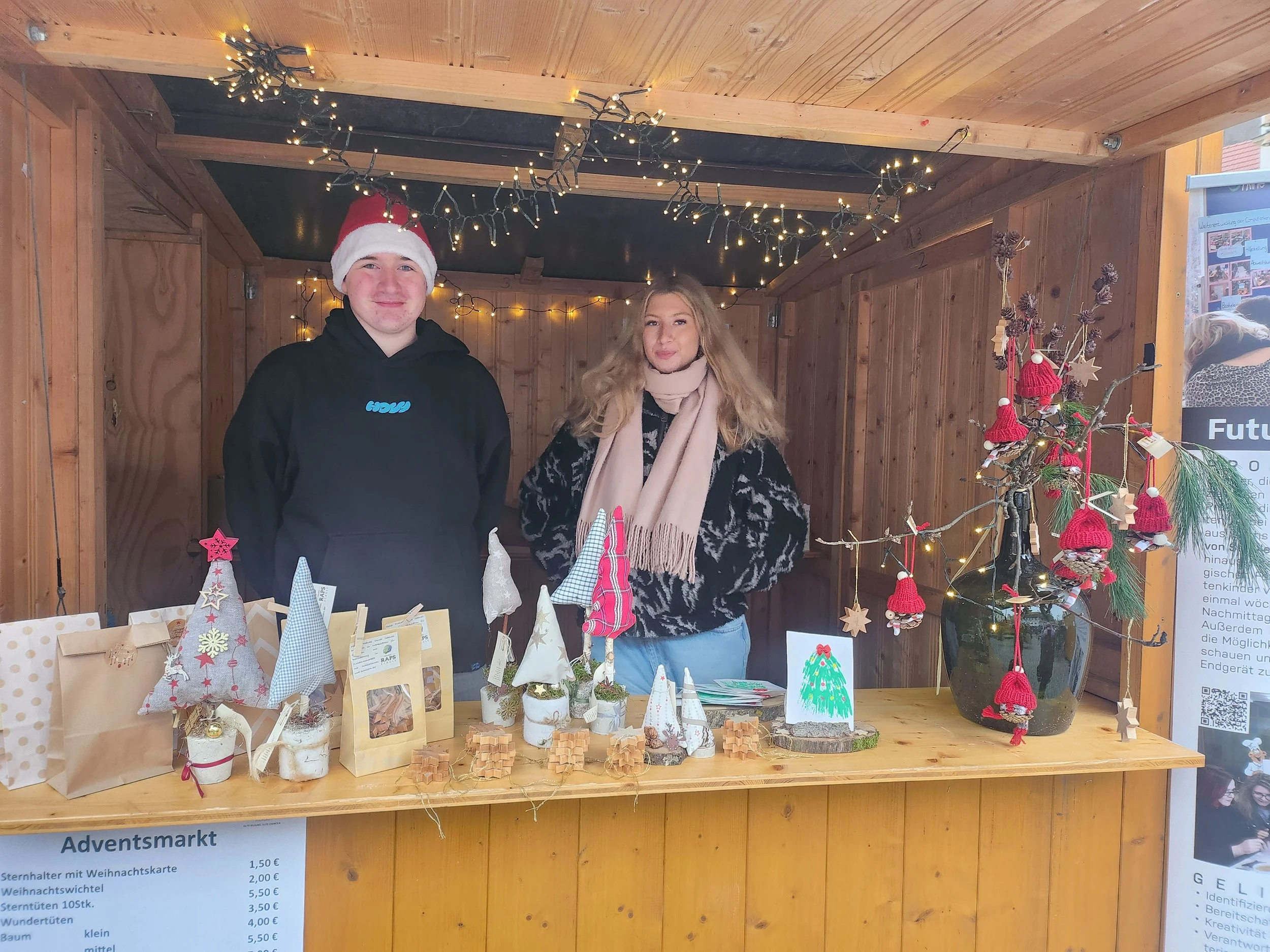 FOSSP am Nikolaustag auf dem Kulmbacher Adventsmarkt