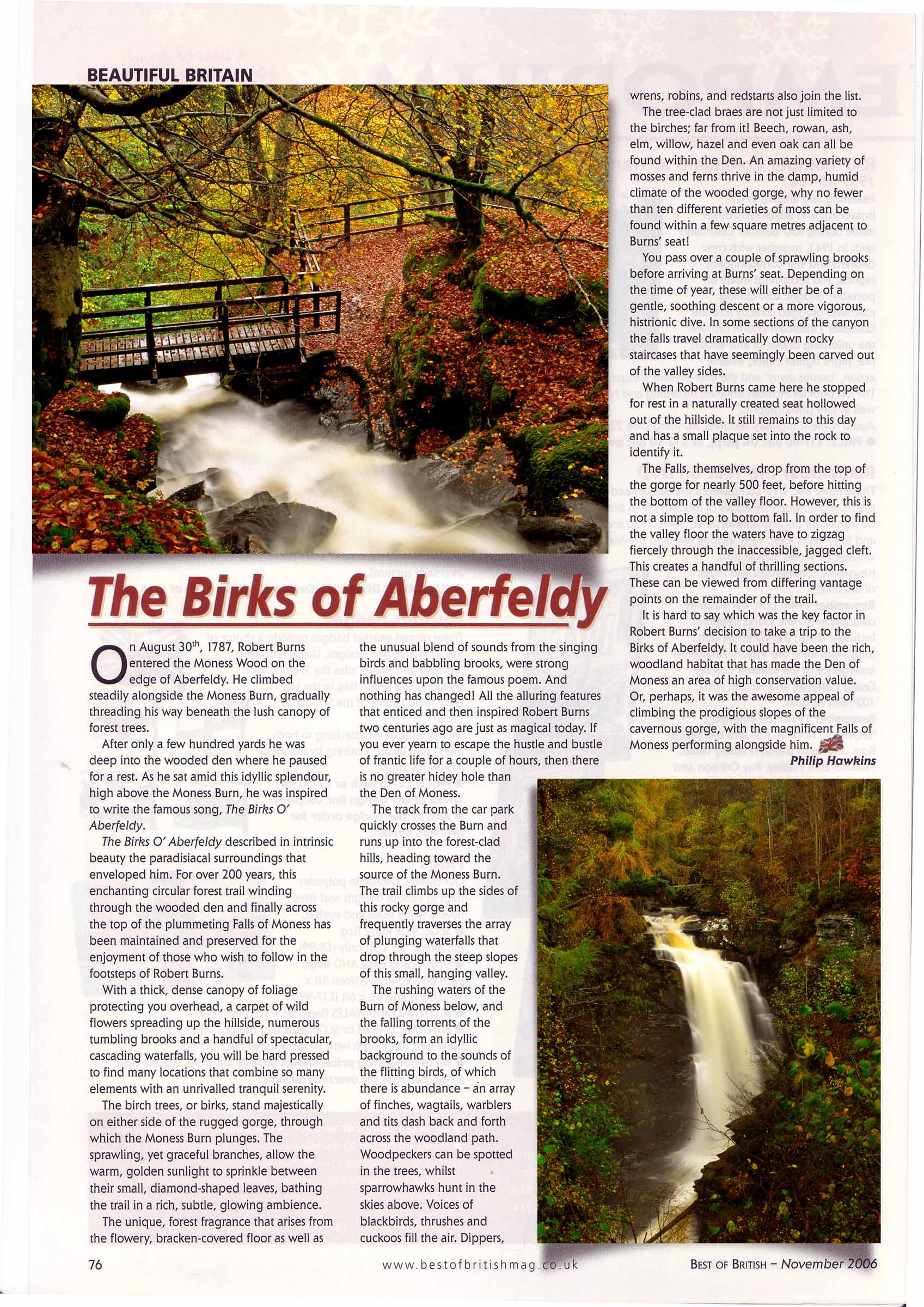 Magazine feature words and pictures by Philip Hawkins