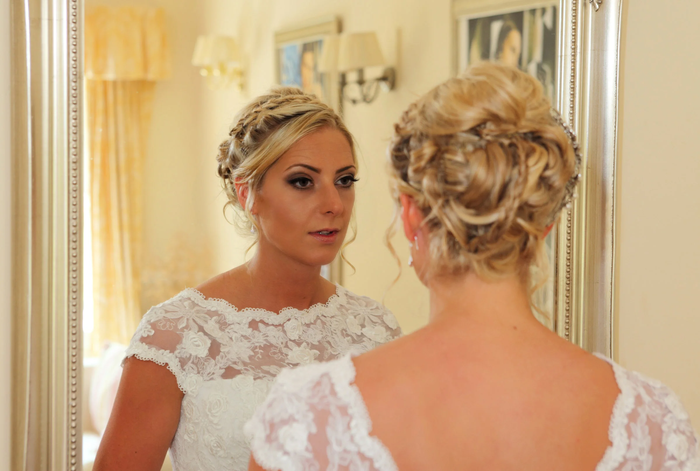 Bride_in_mirror_wedding photographer Edinburgh.jpg