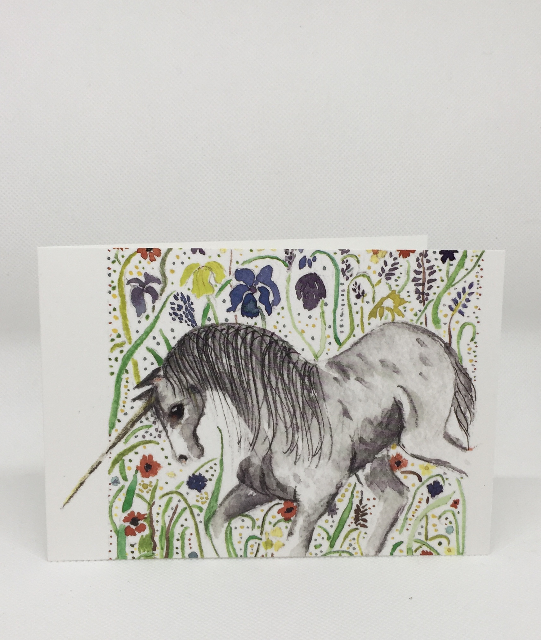 Unicorn with flowers
