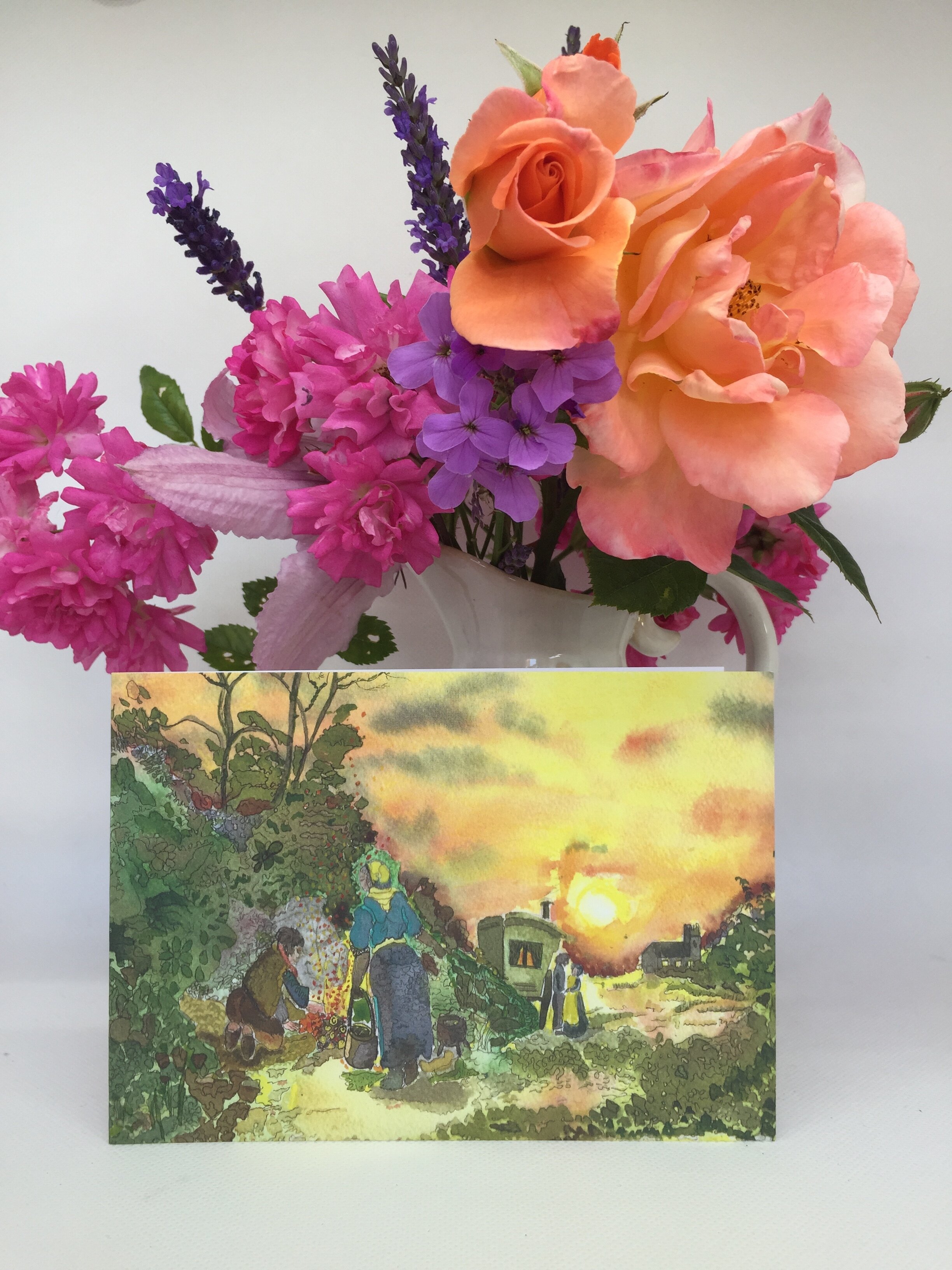 Fire and Sunset - A6 Card (Copy)