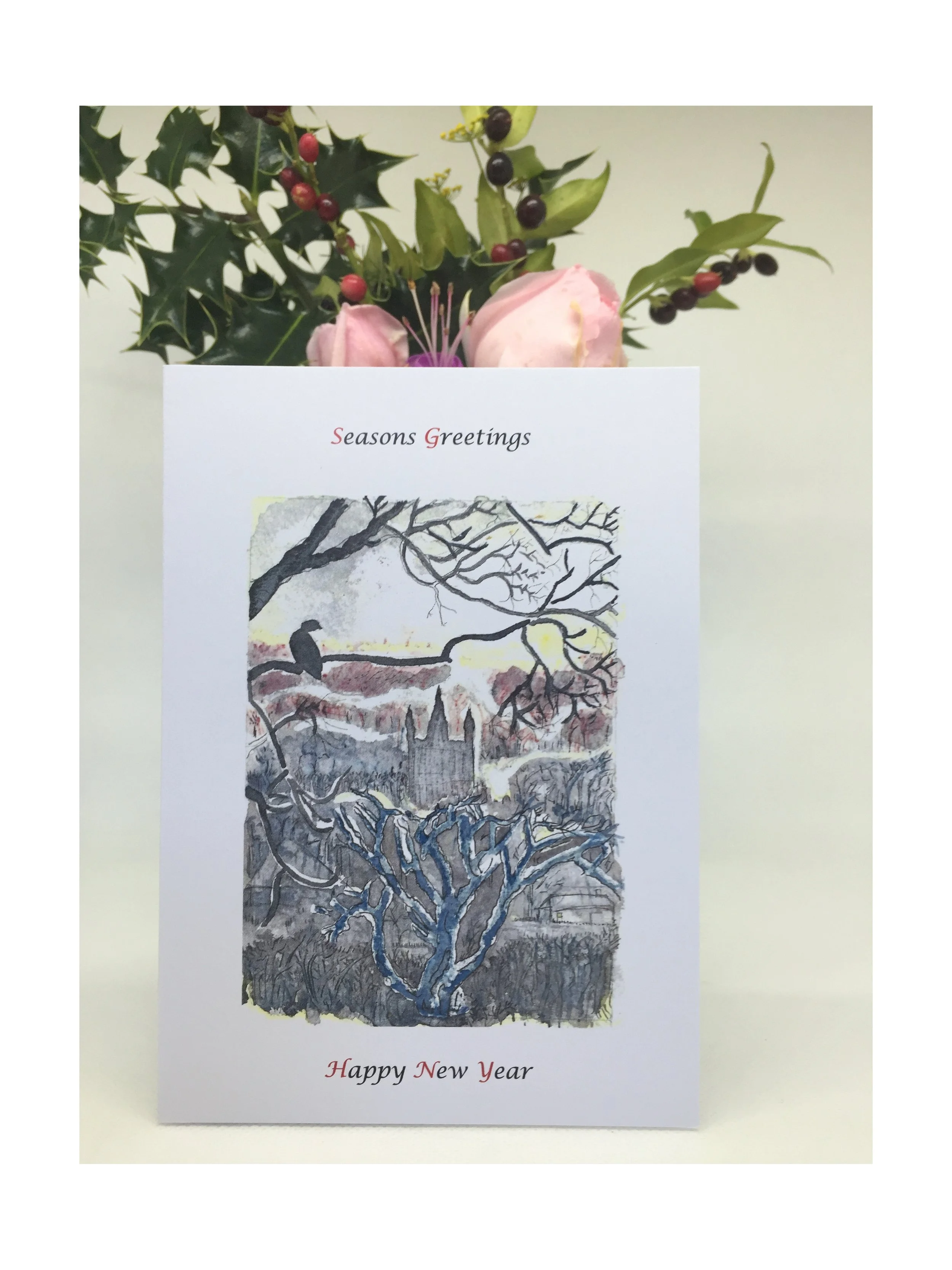 Winchester Cathedral in Mist A6 Card (Copy)