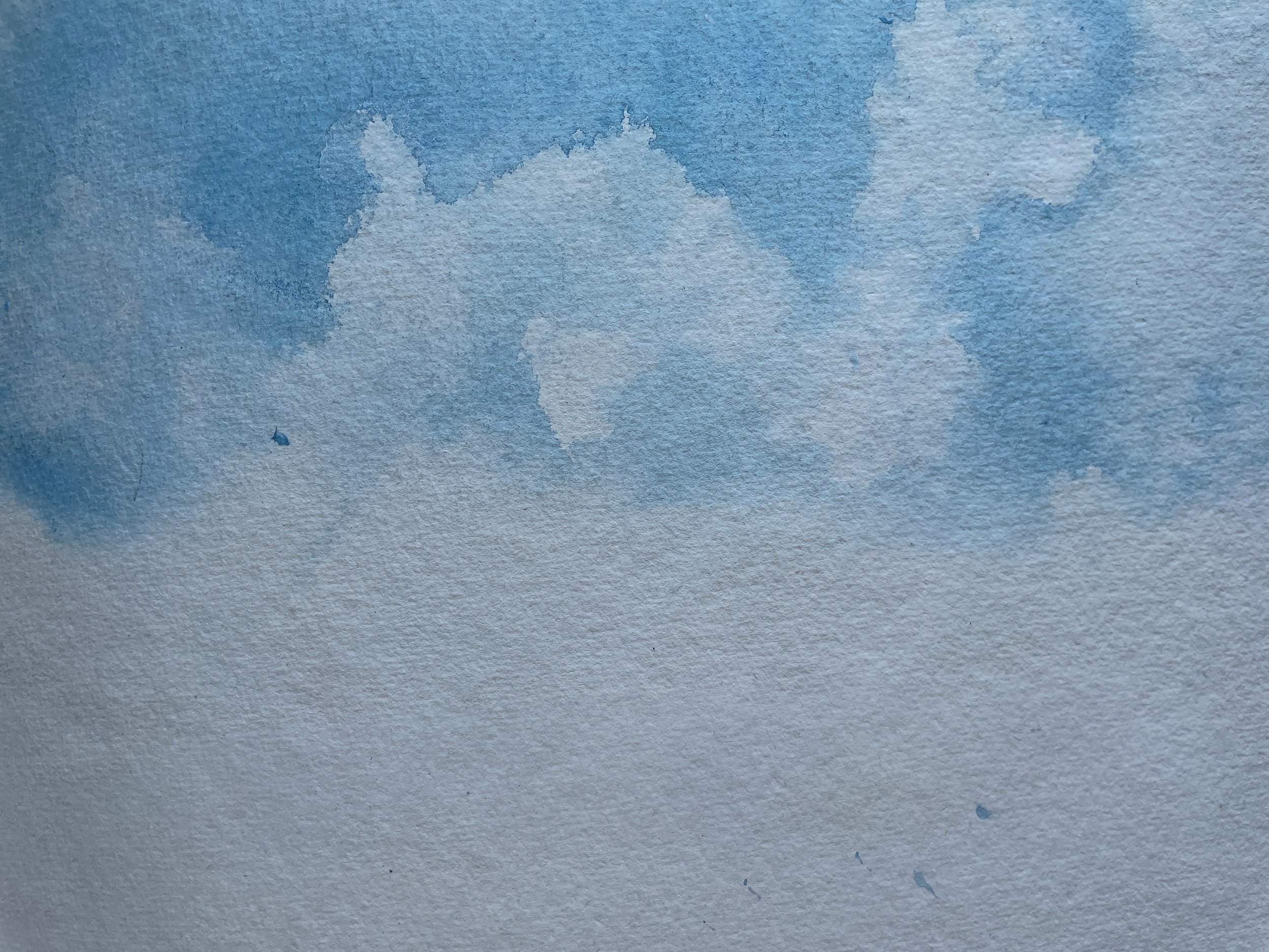 Cloud study - watercolour
