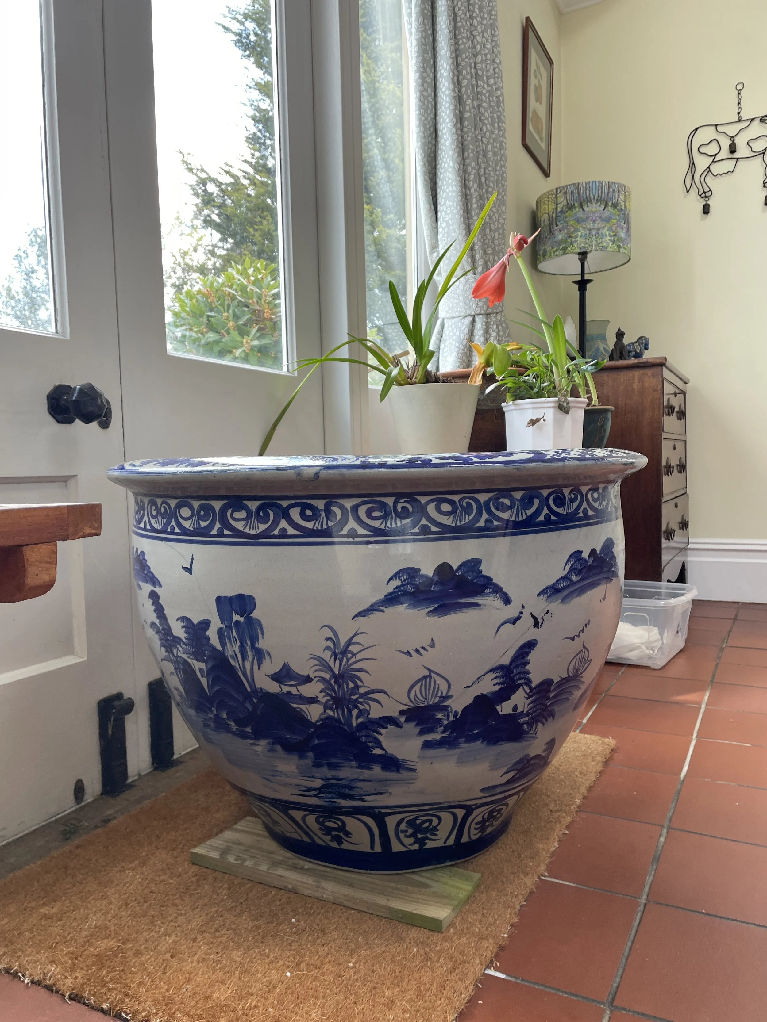 Side with hole and cracks after repaint