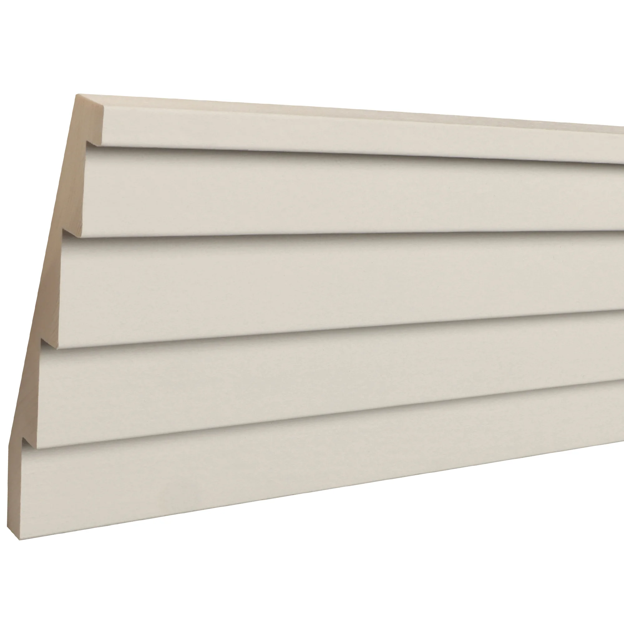 Primed White Hardwood Sawtooth Crown Moulding