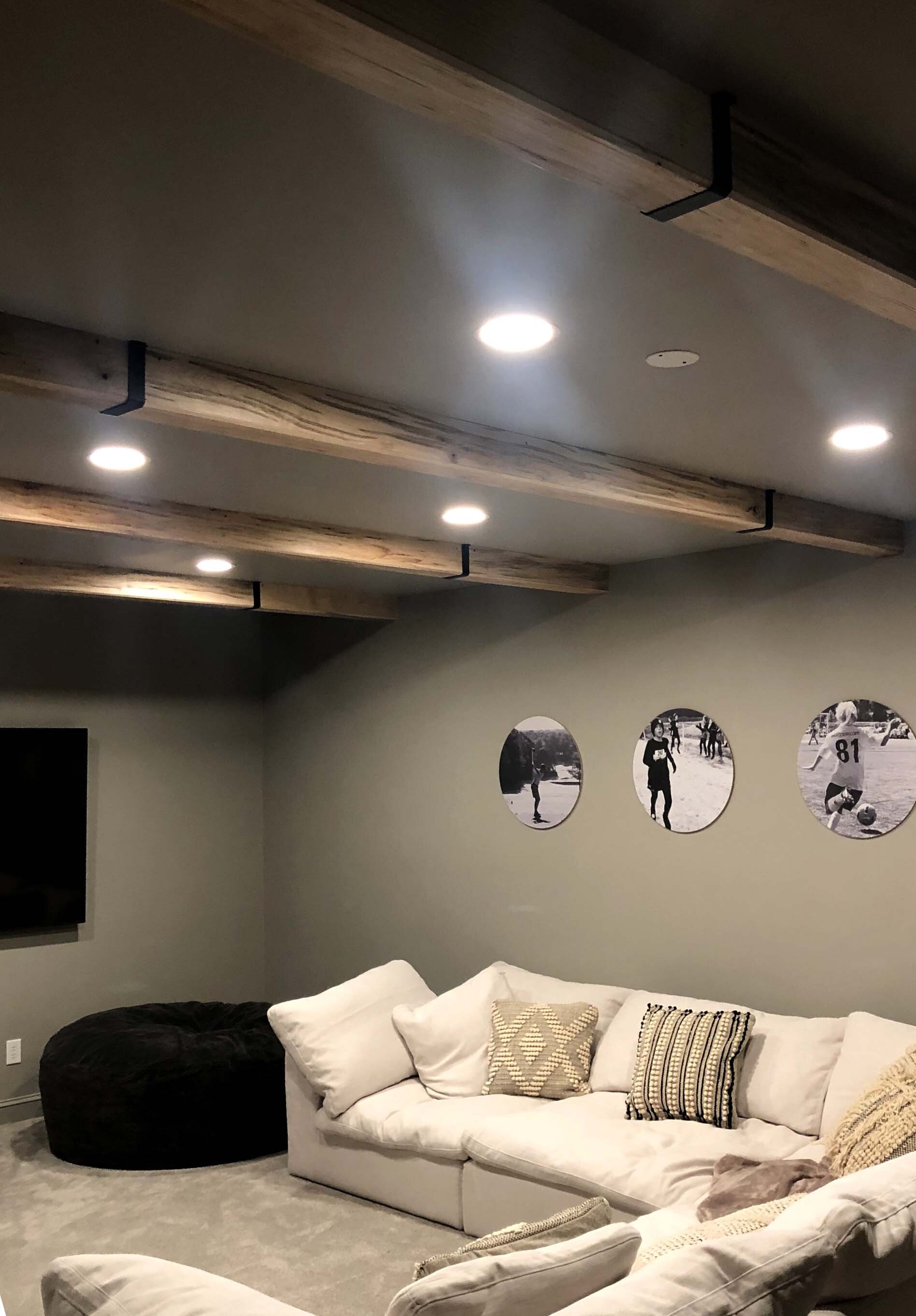 Pair Boards With Faux Beams