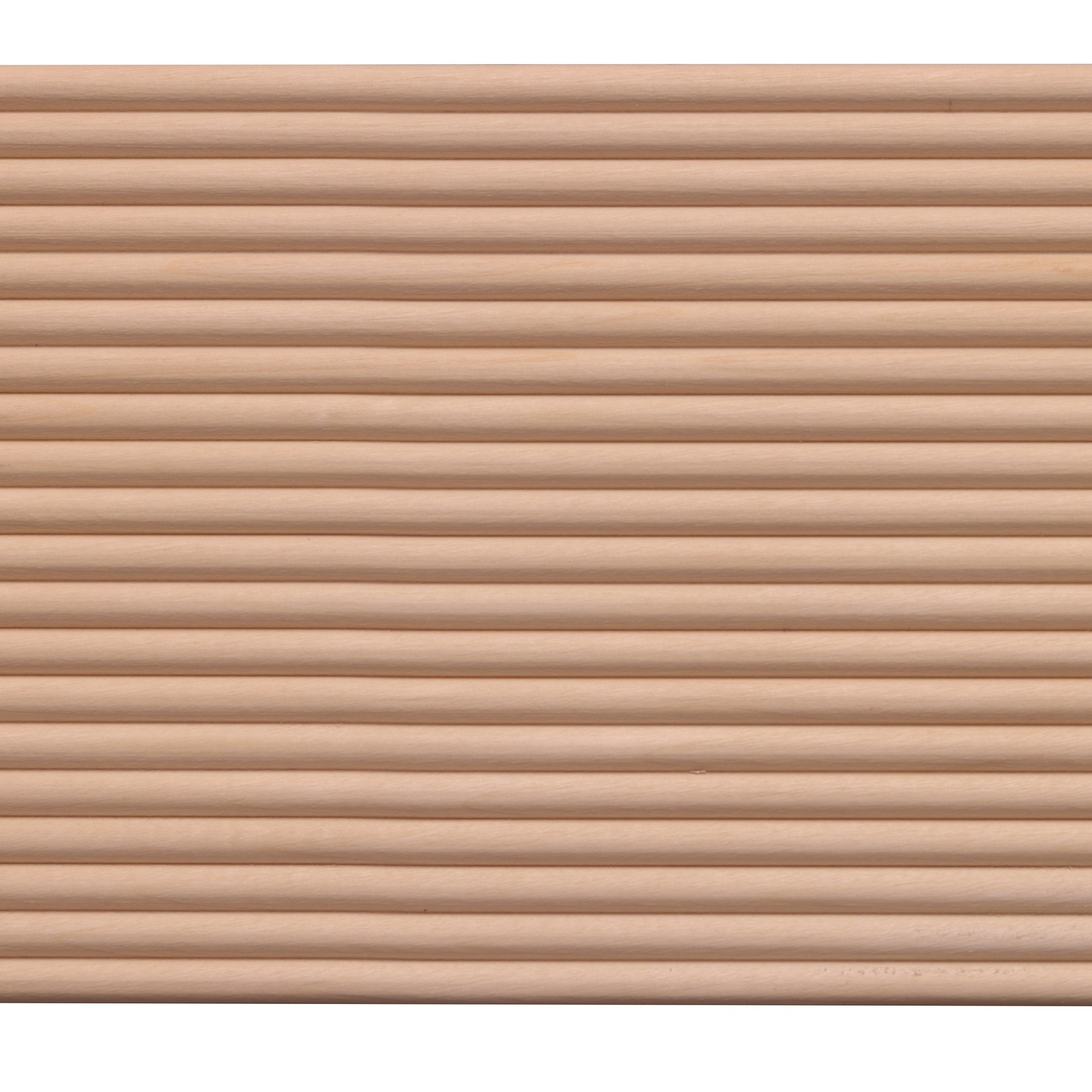 White Hardwood Narrow Reeded Accent Moulding