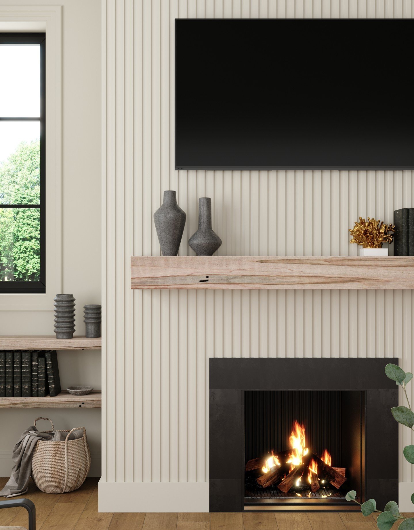 Want to create a unique fireplace? Or accent panels can add texture and our mantels are perfect to add your d&eacute;cor.
-
#OrnamentalBuild #LoveTheRoom #InteriorDesign #DecorativeMoulding #AccentWall #HomeDecor