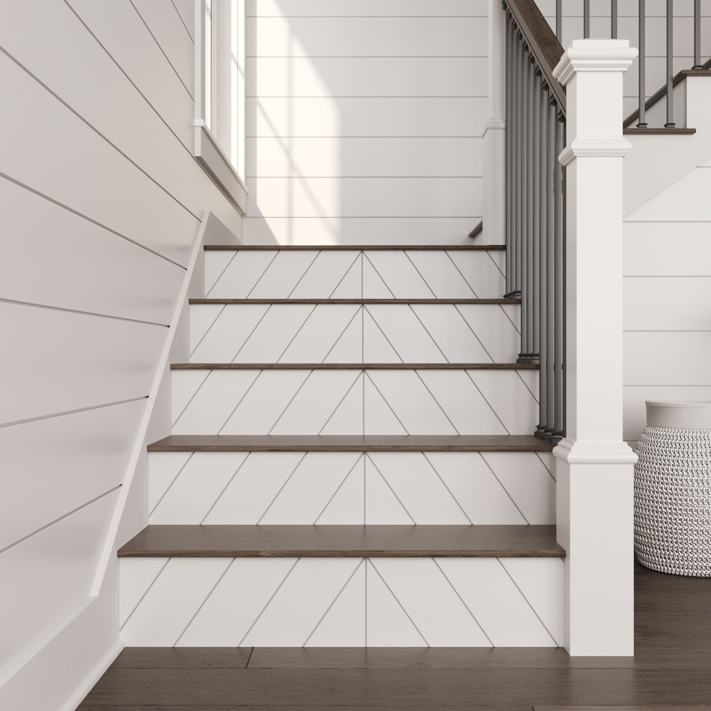 Decorative stair risers are a great way to create a clean look, and also add small details to elevate your staircase.
-
#OrnamentalBuild #LoveTheRoom #InteriorDesign #StairRisers#DecorativeMoulding #HomeDecor #Moulding