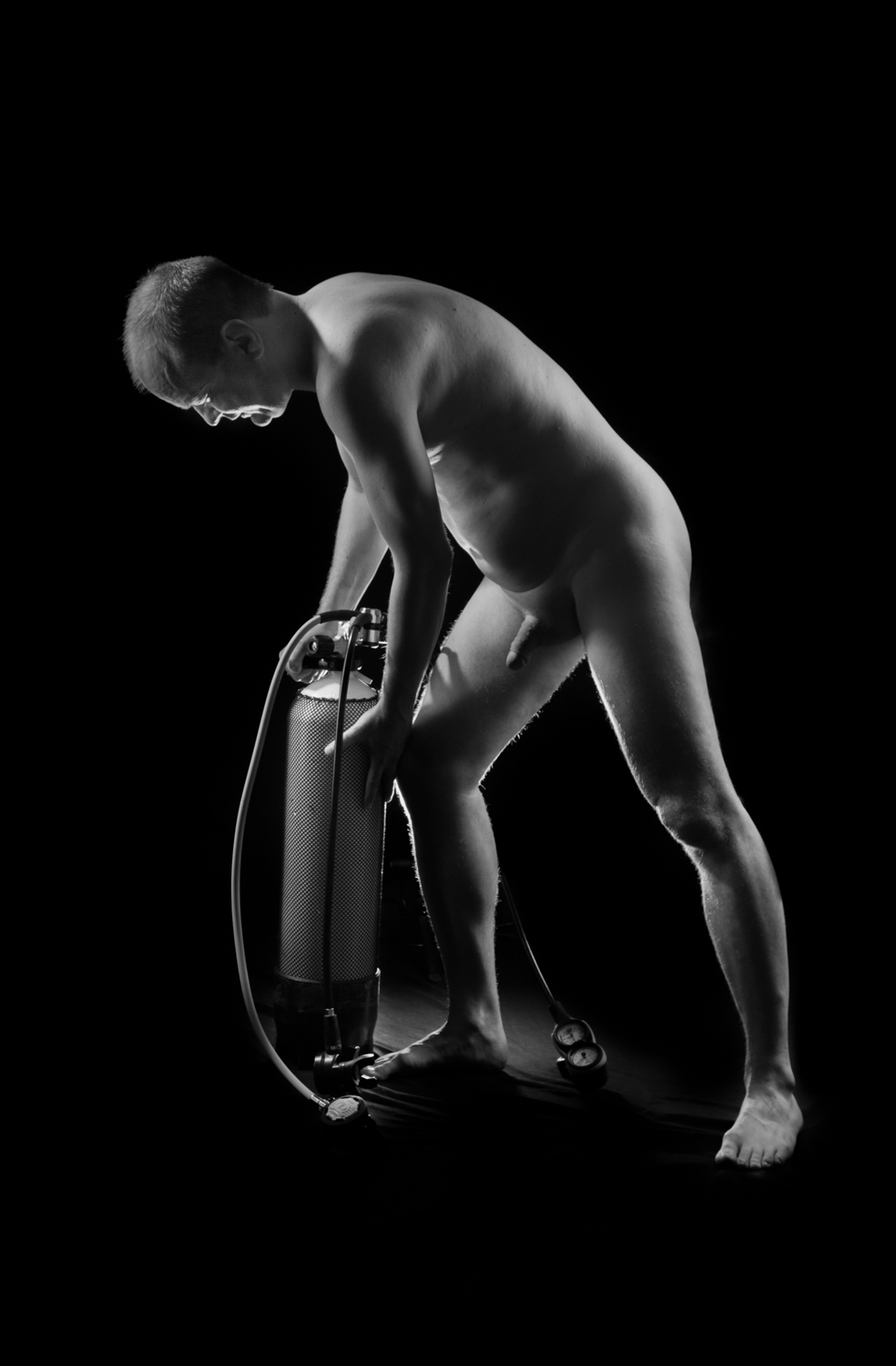 NAAKTSHOOT MAN MET DUIKUITRUISTING