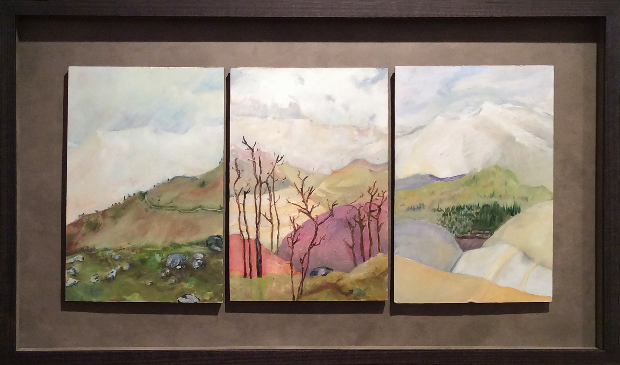   Taking the Long View  (left panels of multi-panel triptych) 