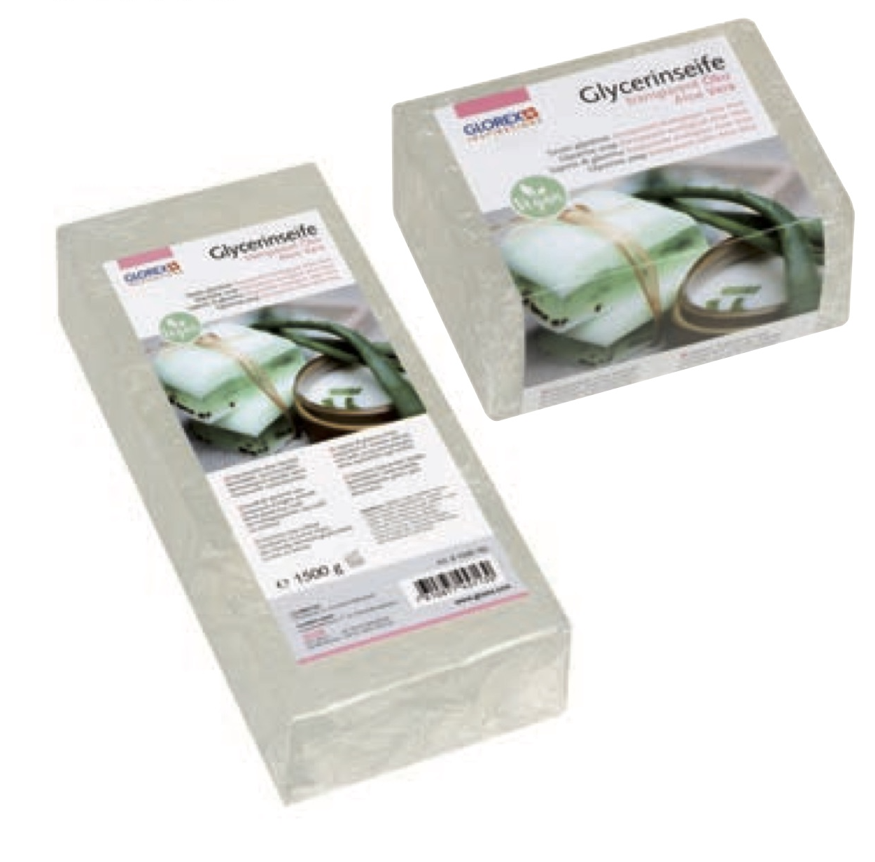 Savon de glycérine Aloe Vera transparent