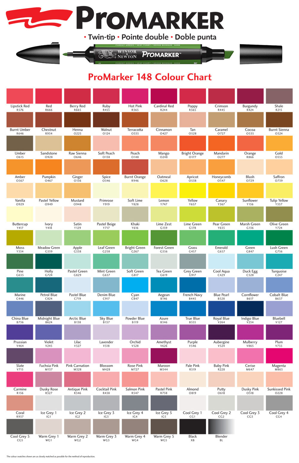 Nuancier des 168 feutres EFIMESO #feutre # #couleur