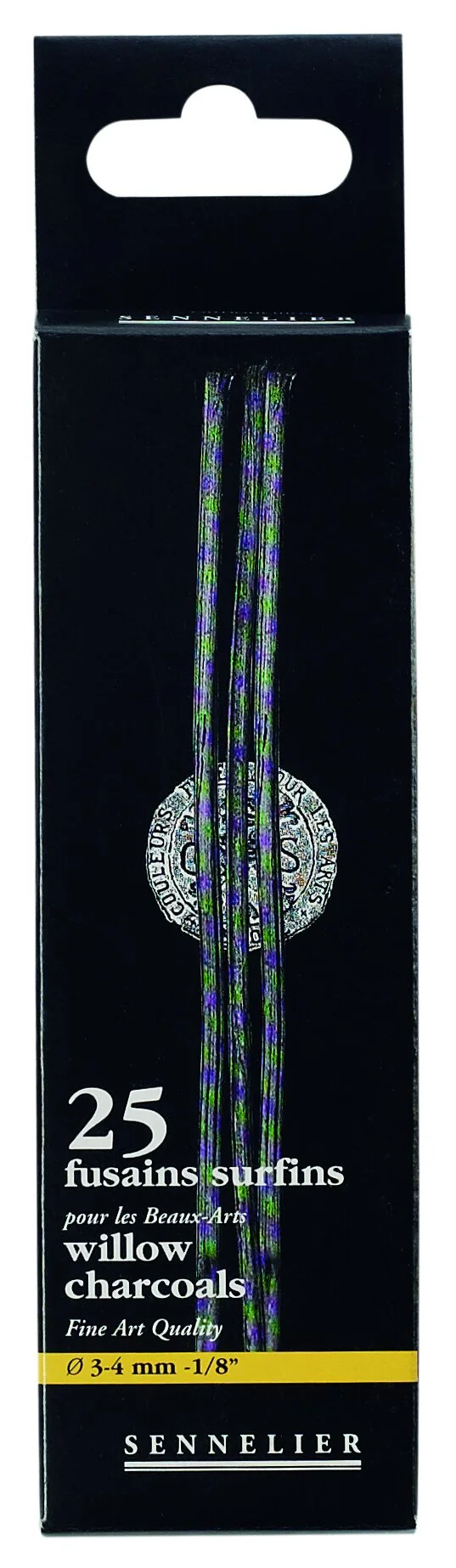 Boîte de 25. Fusains Ø 3-4 mm Sennelier