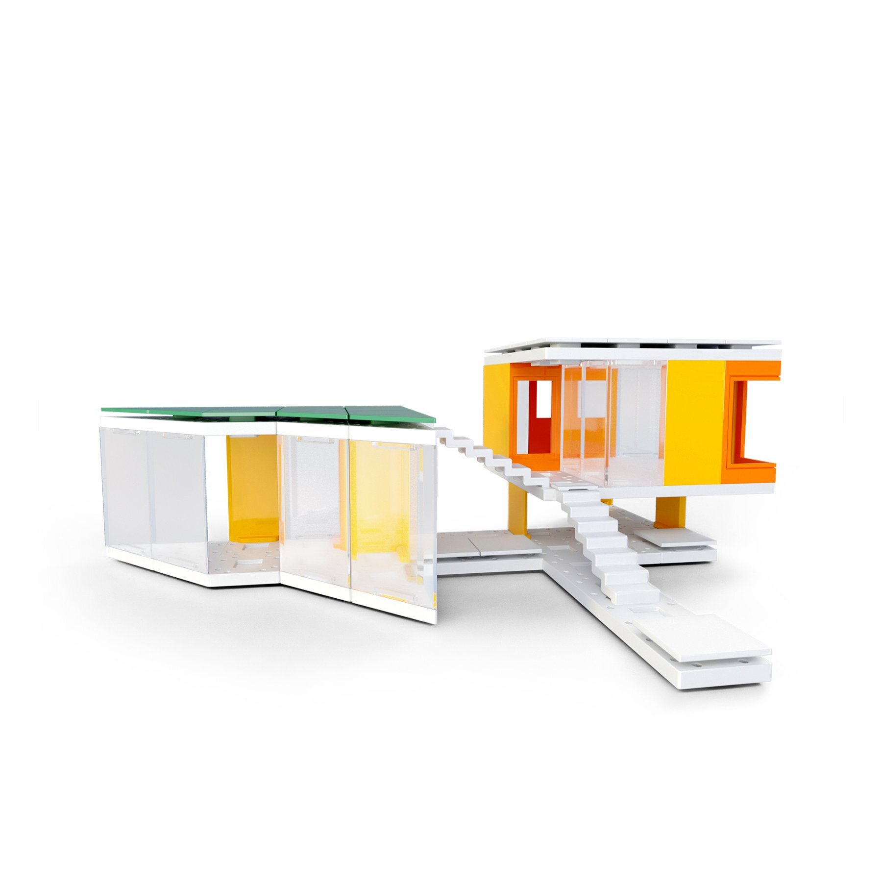 Mini couleurs modernes 2.0, kit de construction de maison de modèle réduit d'architecte d'enfants