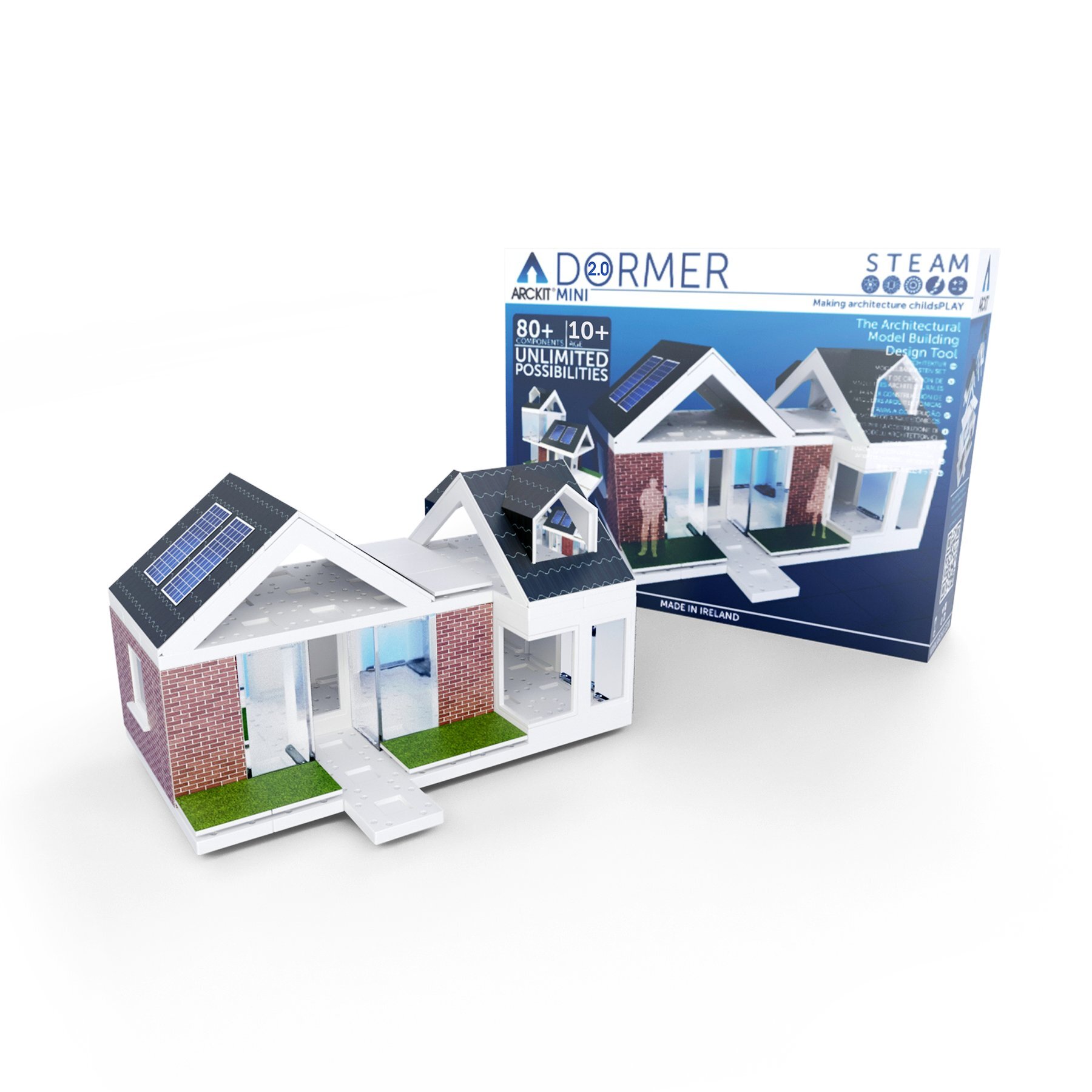 Mini Dormer 2.0, kit de construction de maison modèle réduit d'architecte  pour enfants — Lez'Arts