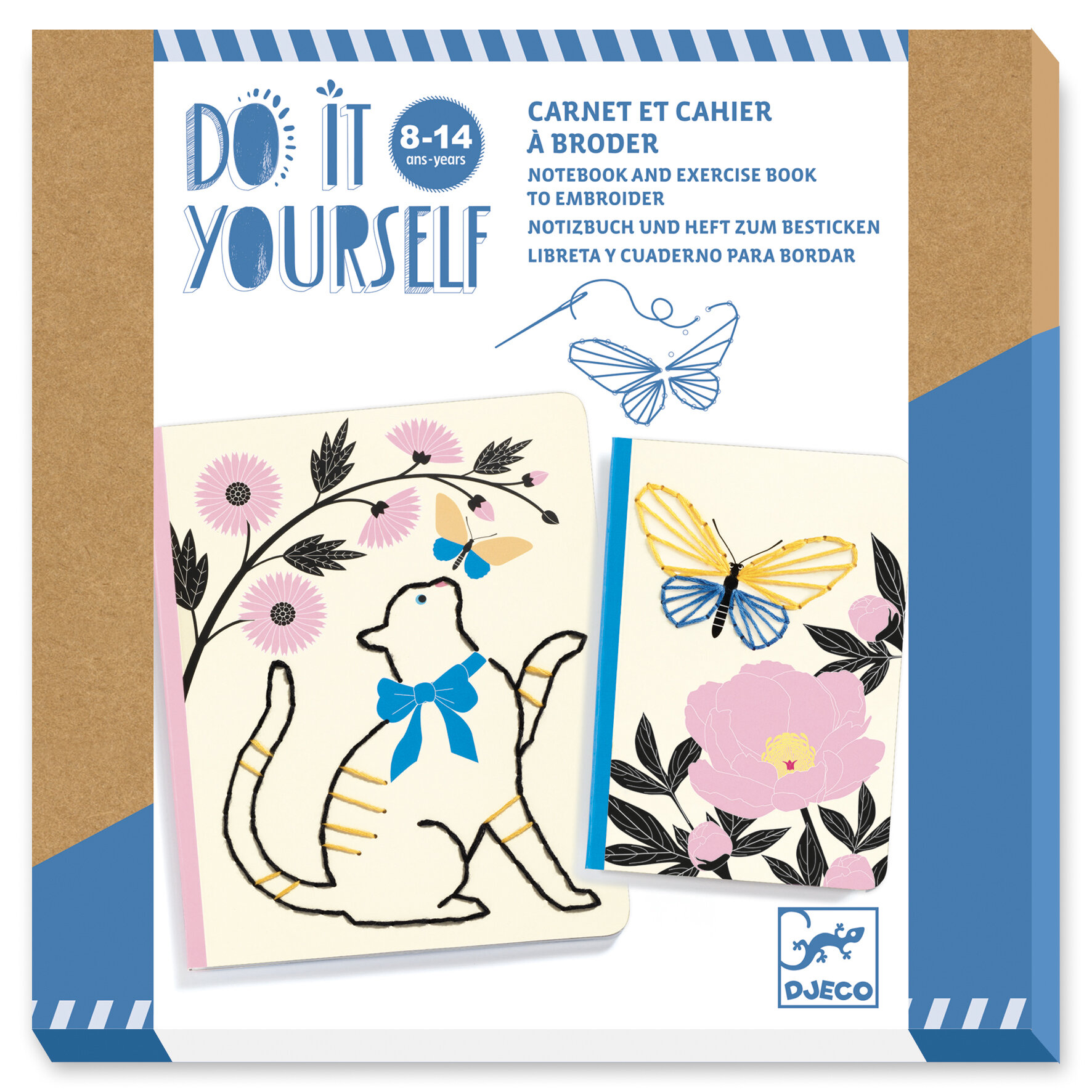 DIY Carnet et cahier à broder DJECO